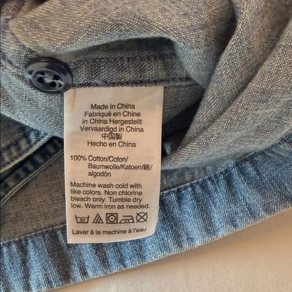 J. Crew Light Blue Denim Shirt Jacket
